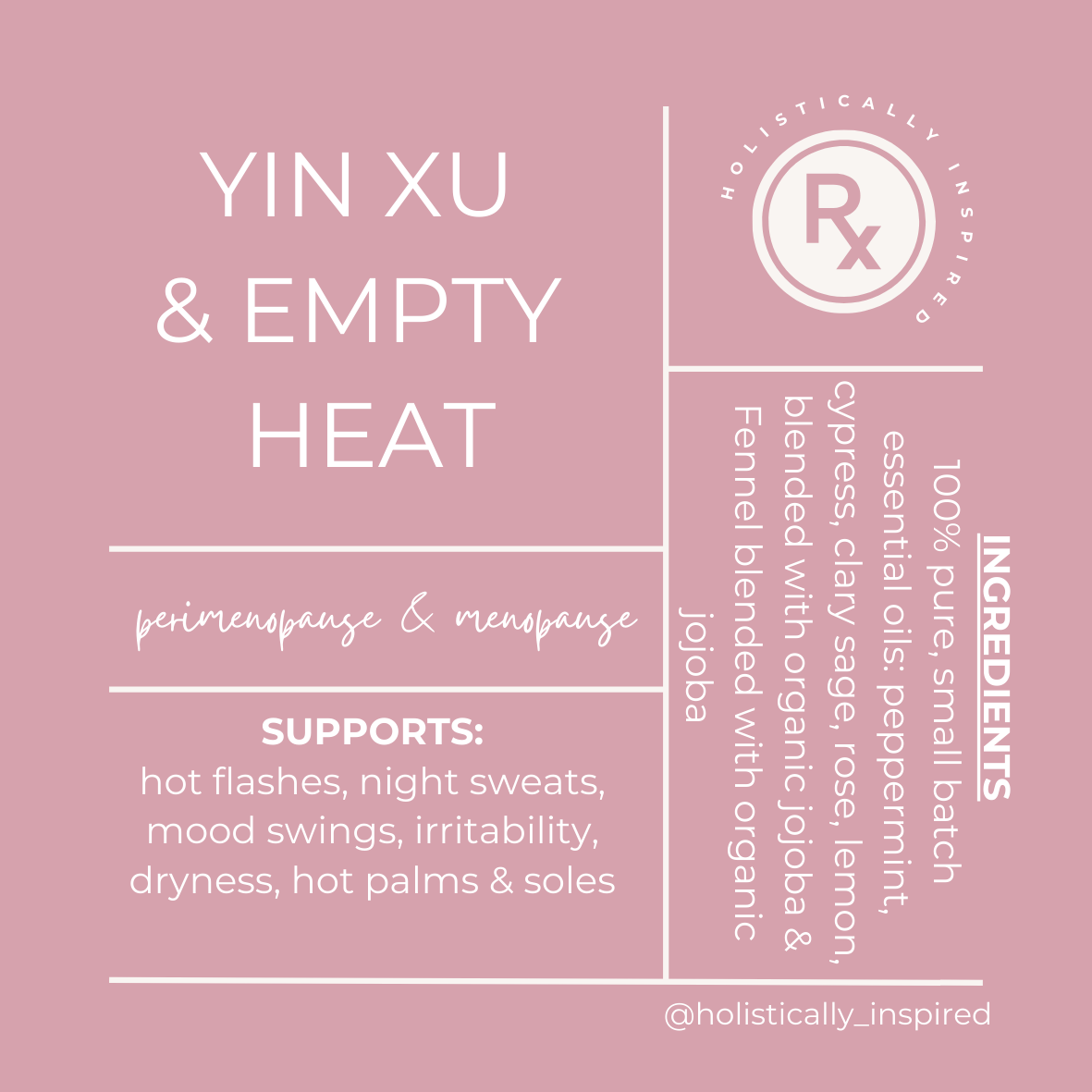 Yin Deficiency with Empty Heat (hot flashes)